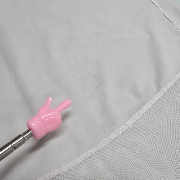 Lululemon Shirt Womens Medium White Short Sleeve‎ Pullover Active Gym Yoga READ - Picture 6 of 9